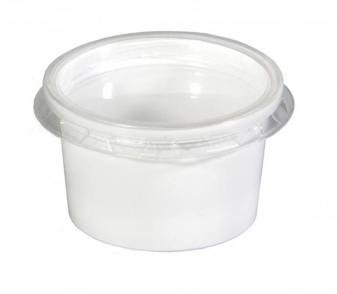 50er Pack Farbenmischgefäß mit Deckel 30 ml, weiß-transluzent Durchmesser 4,5 cm